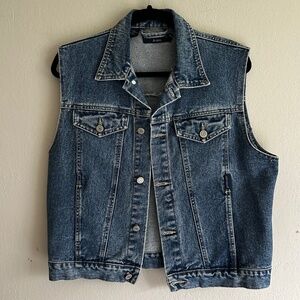 Vintage Club Monaco Jeans Denim Vest Womens
